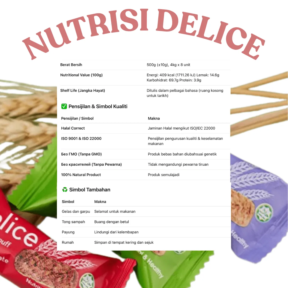 Mini bar Delice coklat susu dibalut satu per satu