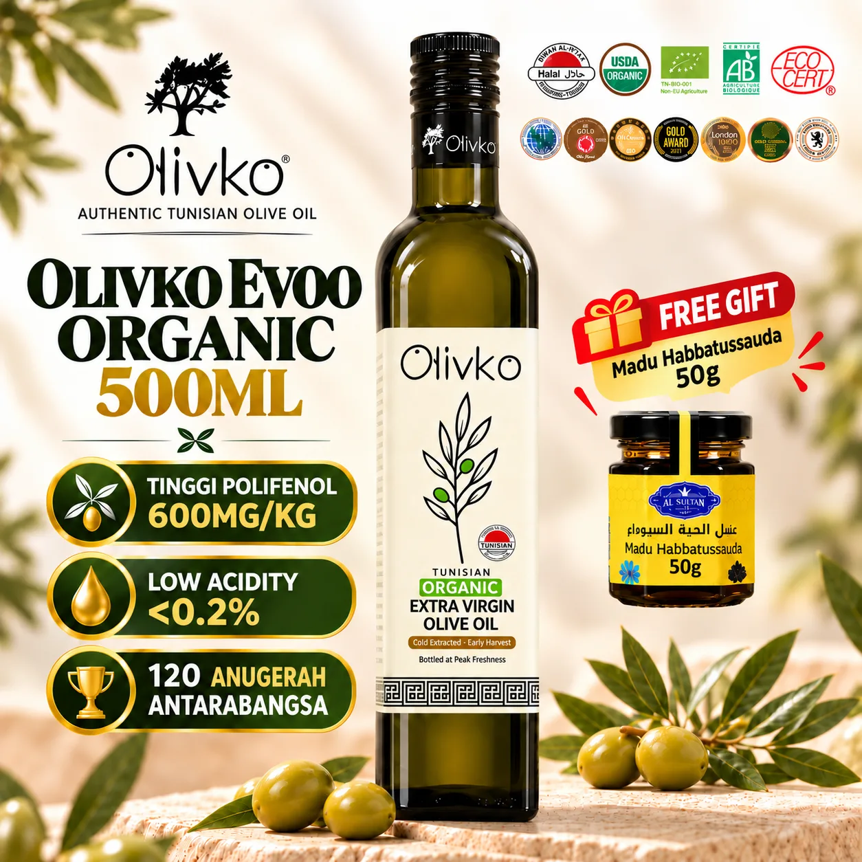 Olivko Organic 500ml