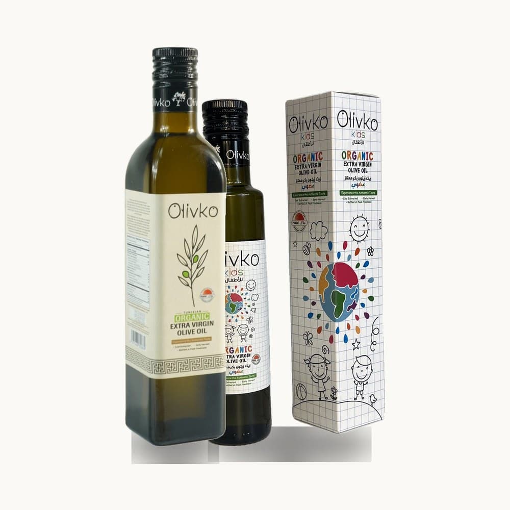 Gambar produk Olivko Set Keluarga — botol 500ml dan Olivko Kids 250ml