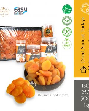 AlsultanFood Turkish Dried Apricot | Aprikot Kering Snek Halal 150g, 250g , 500g, 1kg