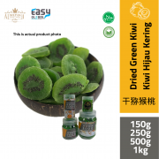 product with white background AlsultanFood Dried Green Kiwi | Kiwi Hijau Kering 150g, 250g, 500g dan 1kg