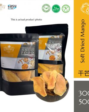 AlsultanFood Dehydrated Soft Mango Harum Manis | Buah Mangga Harum Manis Kering 300g dan 500g