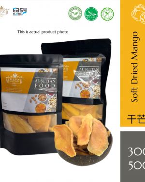 AlsultanFood Dehydrated Soft Mango Harum Manis | Buah Mangga Harum Manis Kering 300g dan 500g