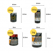 Product Measurement AlSultanFood Dried Blueberries | Buah Beri Kering 150g, 250g, 500g, 1Kg