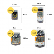 Product Measurement AlsultanFood Dried Cranberries Non GMO | Buah Kranberi Kering 150g, 250g, 500g dan 1kg