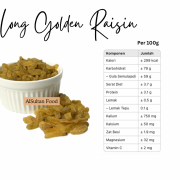 AlSultanFood Long Golden Raisin | Kismis Emas Panjang 150g, 250g, 500g, 1kg