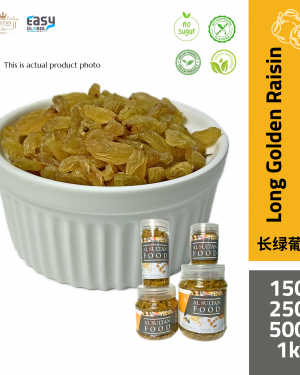AlSultanFood Long Golden Raisin | Kismis Emas Panjang 150g, 250g, 500g, 1kg