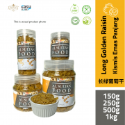 AlSultanFood Long Golden Raisin | Kismis Emas Panjang 150g, 250g, 500g, 1kg