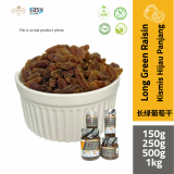 AlSultanFood Long Green Raisin | Kismis Hijau Panjang 150g, 250g, 500g, 1kg