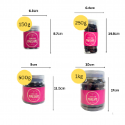 Product Measurement AlSultanFood Kurma Mariami 3 Gred AAA,AA,A 150g, 250g,500g,1Kg