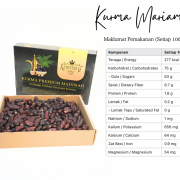 Product expired or nutrition label AlSultanFood Kurma Mariami 3 Gred AAA,AA,A 150g, 250g,500g,1Kg