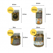 Product Measurement AlSultanFood Raw Pistachio Kernels | Kacang Pistachio Tanpa Kulit 150g, 250g, 500g, 1Kg