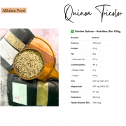 Product expired or nutrition label MAHA Quinoa Tricolor | Quinoa Triwarna 300g & 600g