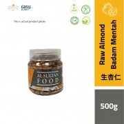 AlSultanFood Raw Almond Whole | Kacang Badam Mentah 500g