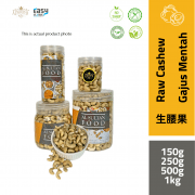 AlSultanFood Raw Cashew Whole | Kacang Gajus Mentah 150g, 250g, 500g, 1Kg