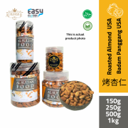 product with white background AlSultanFood Badam Panggang | Roasted & Salted Almond USA 150g, 250g, 400g, 800g