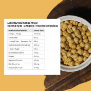 Product expired or nutrition label AlSultanFood Roasted Chickpeas | Kacang Kuda Panggang 100g, 200g,400g,800g