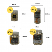 Product Measurement AlsultanFood Roasted Pistachio USA | Kacang Pistachio USA Panggang 100g, 200g, 400g dan 800g