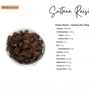 Product expired or nutrition label AlSultanFood Sultana Raisin | Kismis Sultana 150g, 250g, 500g, 1kg