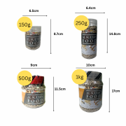 Product Measurement AlSultanFood Sunflower Seeds | Kuaci Bunga Matahari 150g, 250g, 500g, 1kg