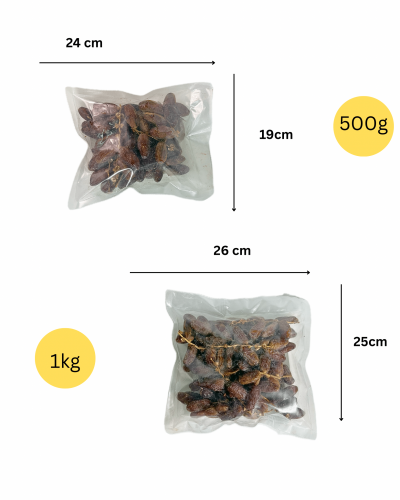 Kurma Tangkai Deglet Nour Tunisia Timbang (Loose)  500g, 1kg