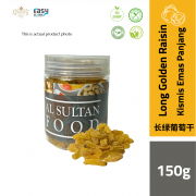 AlSultanFood Long Golden Raisin | Kismis Emas Panjang 150g