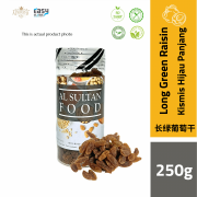 AlSultanFood Long Green Raisin | Kismis Hijau Panjang 250g