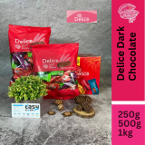 Delice Snek Coklat Gelap Oat Puff | Dark Chocolate Mini Bar Snacks Oatmeal 250g, 500g, 1kg