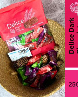 Delice Snek Coklat Oat Puff | Mini Bar Snack Bundles Mix 250g Oatmeal 30pcs+/-