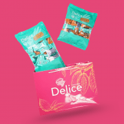 Product Natural Looks Delice Snek Coklat Susu Oat Puff | Milky Chocolate Mini Bar Snacks Oatmeal 500g / 50-60pcs+/-