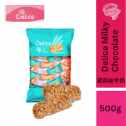 Delice Snek Coklat Susu Oat Puff | Milky Chocolate Mini Bar Snacks Oatmeal 500g