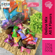 Delice Snek Coklat Oat Puff | Mini Bar Snack Mix 170g,250g,500g Oatmeal