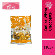 Delice Snek Coklat Putih Oat Puff | White Chocolate Mini Bar Snacks Oatmeal 170G*1 pack