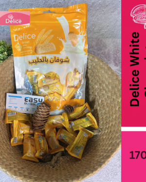 Delice Snek Coklat Putih Oat Puff | White Chocolate Mini Bar Snacks 170G Oatmeal 20pcs+/-