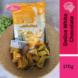 Delice Snek Coklat Putih Oat Puff | White Chocolate Mini Bar Snacks 170G Oatmeal 20pcs+/-
