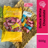 Delice Snek Coklat Putih Oat Puff | White Chocolate Mini Bar Snacks 500G Oatmeal 60pcs+/-