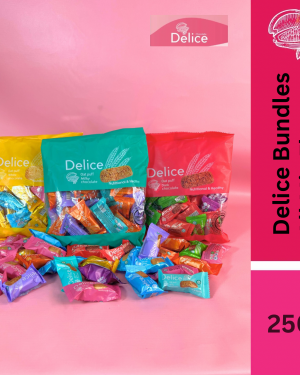 Delice Snek Coklat Oat Puff | Mini Bar Snack Bundles Mix 250g Oatmeal 30pcs+/-
