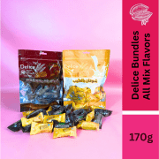 Delice Snek Coklat Oat Puff | Mini Bar Snack Bundles Mix 170g Oatmeal 20pcs+/-