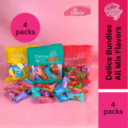 Delice Snek Coklat Oat Puff | Mini Bar Snack Bundles Mix 250g*4 Packs