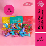 Delice Snek Coklat Oat Puff | Mini Bar Snack Bundles Mix 250g*16 Packs