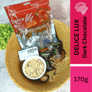 Delice LUX Dark Chocolate Oat Puff Healthy Mini Bar Snacks 170g