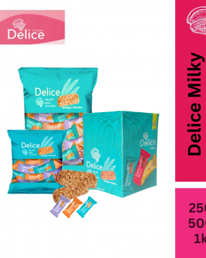 Delice Coklat Susu | Delice Milky Chocolate  Snek Sihat Viral, Halal, Premium, Uzbek origin 250g, 500g, 1kg