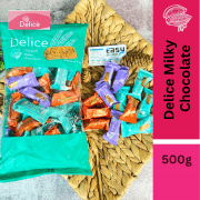 Delice Snek Coklat Susu Oat Puff | Milky Chocolate Mini Bar Snacks Oatmeal 500g / 50-60pcs+/-