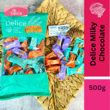 Delice Snek Coklat Susu Oat Puff | Milky Chocolate Mini Bar Snacks Oatmeal 500g / 50-60pcs+/-