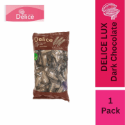 Delice LUX Snek Coklat Gelap Oat Puff | Dark Chocolate Mini Bar Snacks 500g Oatmeal 60pcs+/-