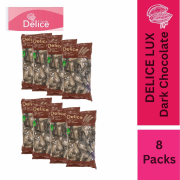 Delice LUX Snek Coklat Gelap Oat Puff | Dark Chocolate Mini Bar Snacks 500g* 8 Packs