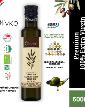 Olivko Organic Pure Extra Virgin Olive Oil 500ML