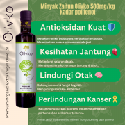 Olivko Organic Pure Extra Virgin Olive Oil 250ML