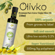 Olivko Organic Pure Extra Virgin Olive Oil 250ML